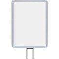 Lavi Industries , Vertical Fixed Sign Frame, , 11" x 14", For 7' Posts, Satin 50-1131F7V/SA